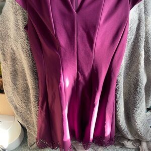 Roz & Ali Purple Midi Dress